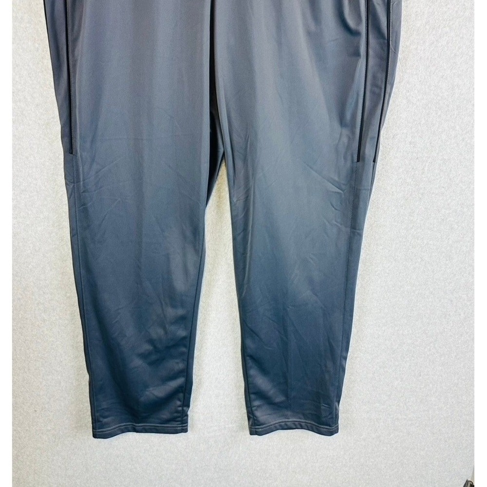 New Tek Gear Mens 2XLT Pants Open Bottom Relaxed Pockets Grey Stretch Active - Picture 2 of 8